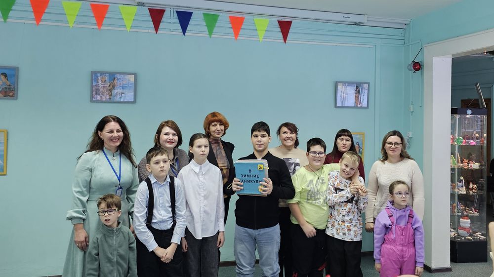 Общее фото в Центральной детской библиотеке